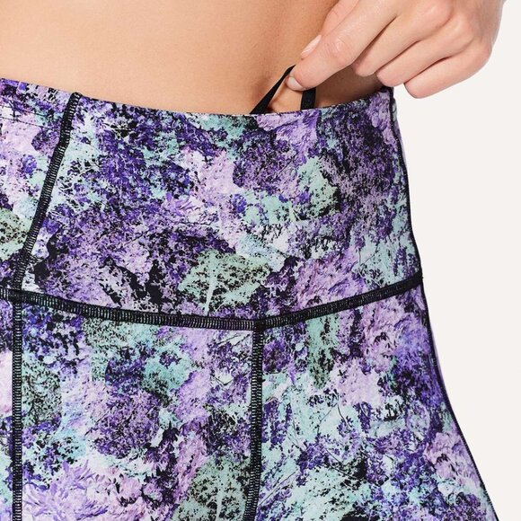 Lululemon Fast & Free Crop II Nulux 19" Vivid Vision Multi Black, size 8 - Picture 4 of 10